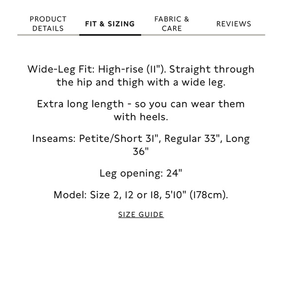 Banana Republic Lido Wide Leg Italian Wool Pants Black 2 - Picture 7 of 8